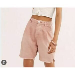 NWT WE The FREE Hi Waisted Utility Harem Shorts Size 2